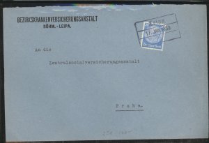 Sudetenland, Old Cover, 1939, nice markings 