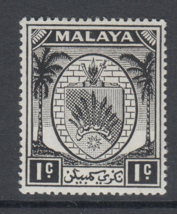 WS-C139 MALAYA - Negri Sembilan, 1949 1C. Black, Coats Of Arms SG 42 MNH