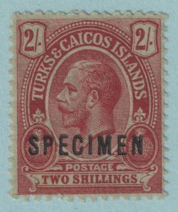 TURKS & CAICOS ISLANDS 34  MINT HINGED TONED OG * VERY FINE! - SPECIMEN - RNL