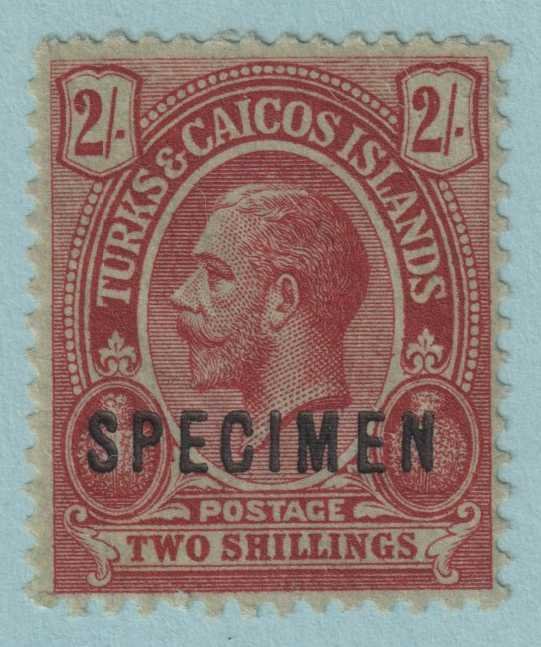 TURKS & CAICOS ISLANDS 34  MINT HINGED TONED OG * VERY FINE! - SPECIMEN - RNL