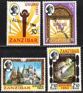 Zanzibar Sc #301a-304b MNH