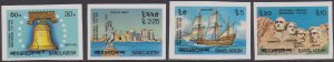 111-14 American Bicentennial Imperf MNH