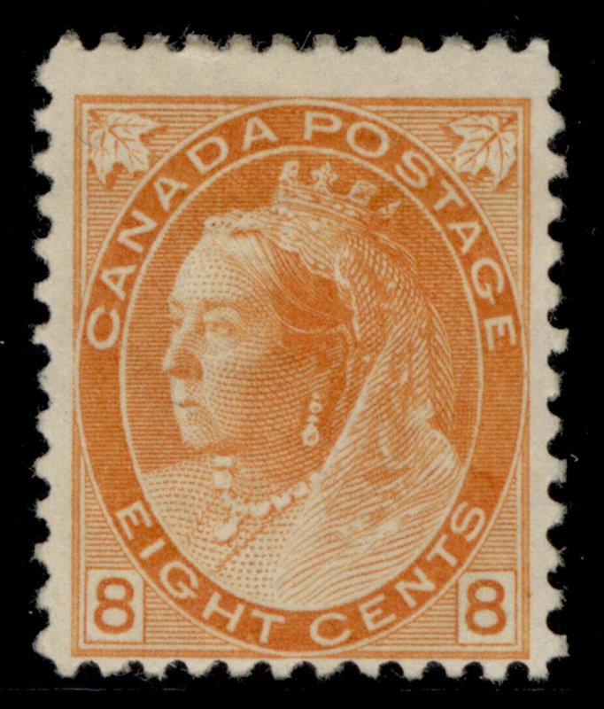 CANADA QV SG161, 8c orange-yellow, M MINT. Cat £130.