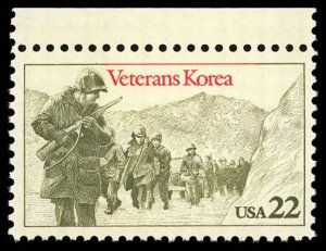 US Scott 2152 VF/MNH - 1985 22¢ Korean War Veterans - Awesome Stamp - P.O. Fresh