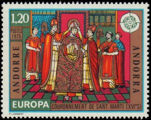 Andorra French Administration #236-237, Complete Set(2), 1975, Religion, Euro...