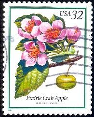 Flowering Tree, Prairie Crab Apple, USA stamp SC#3196 used