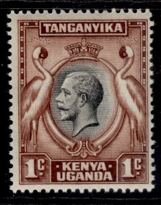 KENYA UGANDA TANGANYIKA GV SG110, 1c black & red-brown, M MINT.