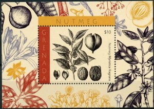 Grenada Stamps 2018 MNH Nutmeg Myristica fragrans Plants Spices Nature 1v S/S