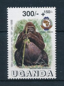 [110637] Uganda 1998 Wild life mountain gorilla  MNH