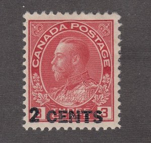 Canada #139 Mint Admiral Provisional