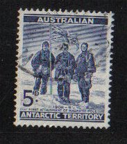 Australian Antarctic Territory L6 Used  1961 5d Shackleton