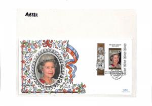 British Virgin Islands Queen 70th Birthday FDI Cover PTS 1996 AH221