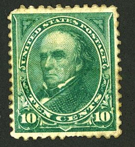 U.S. #258 MINT GLAZED GUM NH