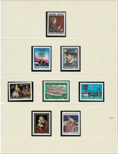 1972 - 1990 Austria Mint Never Hinged Stamp Collection in Red Safe 14 Ring Album