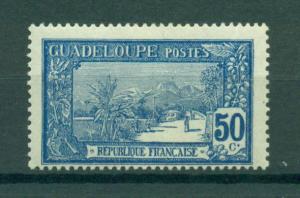 Guadeloupe sc# 75 (2) mh cat value $1.40