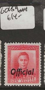 NEW  ZEALAND   SG O159   KGVI 1 1/2D    OFFICIAL      MNH     P1004B H