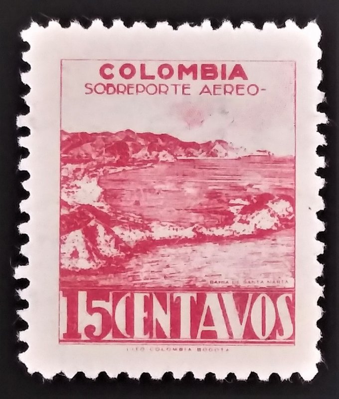 1945 COLOMBIA  15c   USED  STAMP - ID:7375