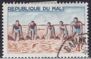 Mali 89 CTO 1966 Large Net Group Fishing