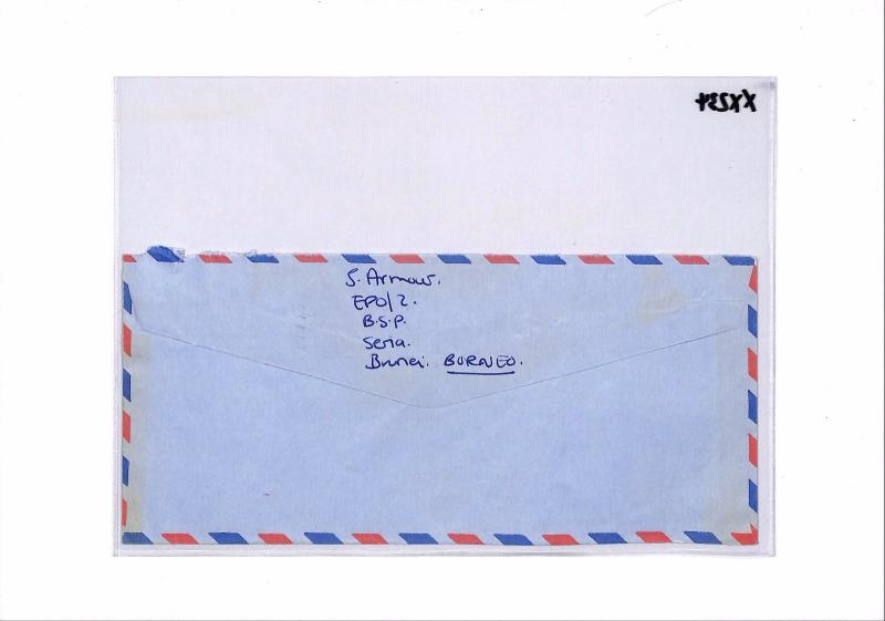 BRUNEI Kuala Belait GB Devon Airmail Commercial Cover 1980 XX234