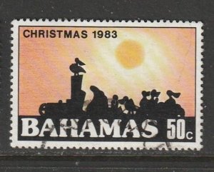 1983 Bahamas - Sc 552 - used VF - 1 single - Silhouette scene