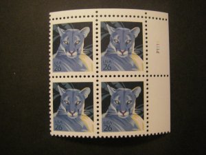 Scott 4137, 26c Florida Panther, PB4 #P1111 UR, MNH Regular Beauty