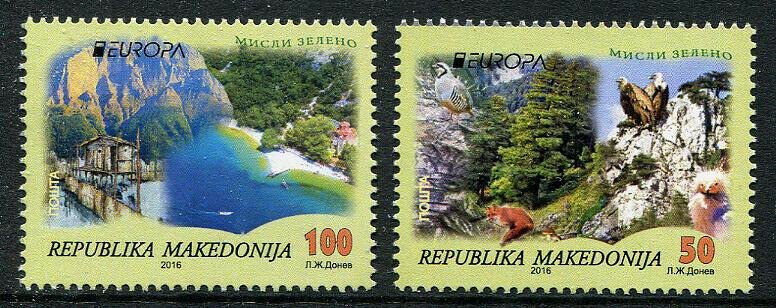 HERRICKSTAMP NEW ISSUES MACEDONIA Sc.# 710-11 Europa 2016 Think Green