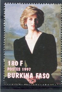 Burkina-Faso 1997 PRINCESS DIANA 1 value Perforated Mint (NH)