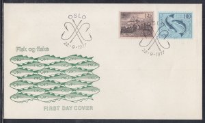 Norway Scott 702-3 FDC - Coastal Fishing