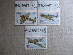 Bhutan, Scott#88-88B, MNH