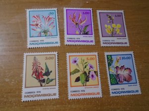 Mozambique  #  592-97 MNH  Flowers