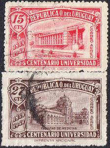 Uruguay #C141-C144    Used