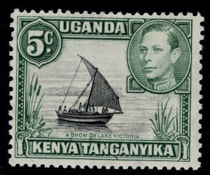 KENYA UGANDA TANGANYIKA GVI SG132, 5c black & green, M MINT.