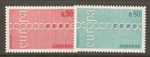 French Andorra SC 205-6 MNH