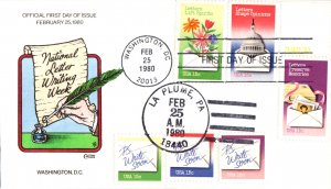 #1805-10 Letter Writing Collins FDC