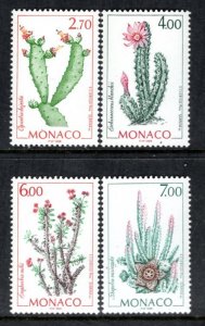 MONACO 20862088 MNH VF Flowering Cacti Complete set