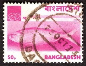 1976, Bangladesh, 50p, Used, Thin, Sc 99