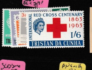 Tristan Da Cunha Red Cross SG 67-70 MOG (8gbr)