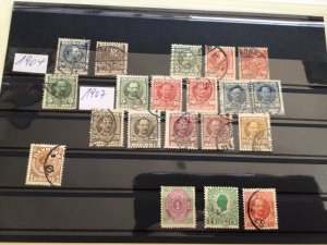 Denmark 1904 to 1907 & west Indies used stamps A12808