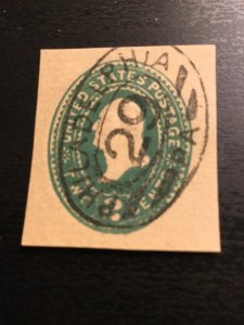 US SC# W316 Washington Cut Square Used