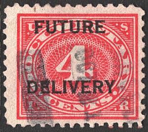 RC3 4¢ Future Delivery Stamp (1918) Used
