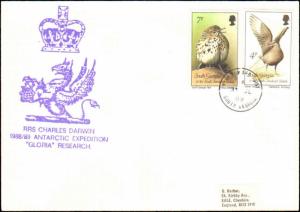 1989 SOUTH GEORGIA KING EDWARD POINT CACHET SHIP DARWIN