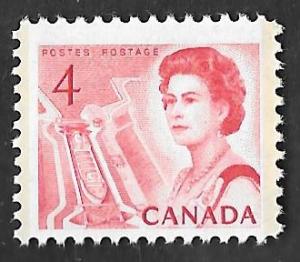 Canada #457PB 4 cent Seaway Lock, Carmine Stamp mint OG NH F