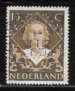 Netherlands 304, 10c Queen Juliana, Used, VF