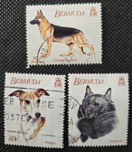Bermuda 1992 Dogs #638-43 Used SCV $7.80