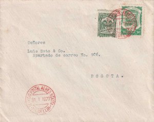 1923, Medellin to Bogota, Colombia, SCADTA, See Remark (43947)