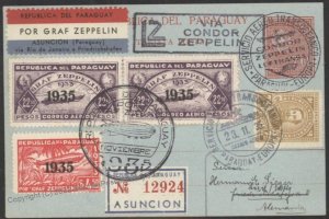 Paraguay 1935 Graf Zeppelin 3. Shuttle Flight 16. South America Mi501ID G 109268