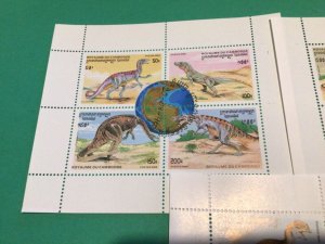 Planet Earth Dinosaurs  3 stamp sheets A20273