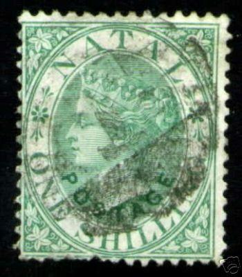 NATAL Scott 43 used stamp Queen Victoria CV $10