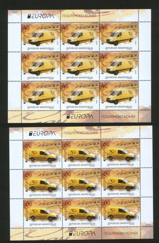 MACEDONIA-MNH** S/S-EUROPA CEPT-CARS-2013.