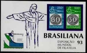 Surinam #956A MNH S/Sheet - Brasiliana '93 Stamp Expo